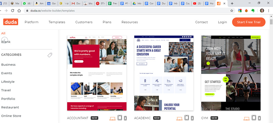創建您的空白網站
