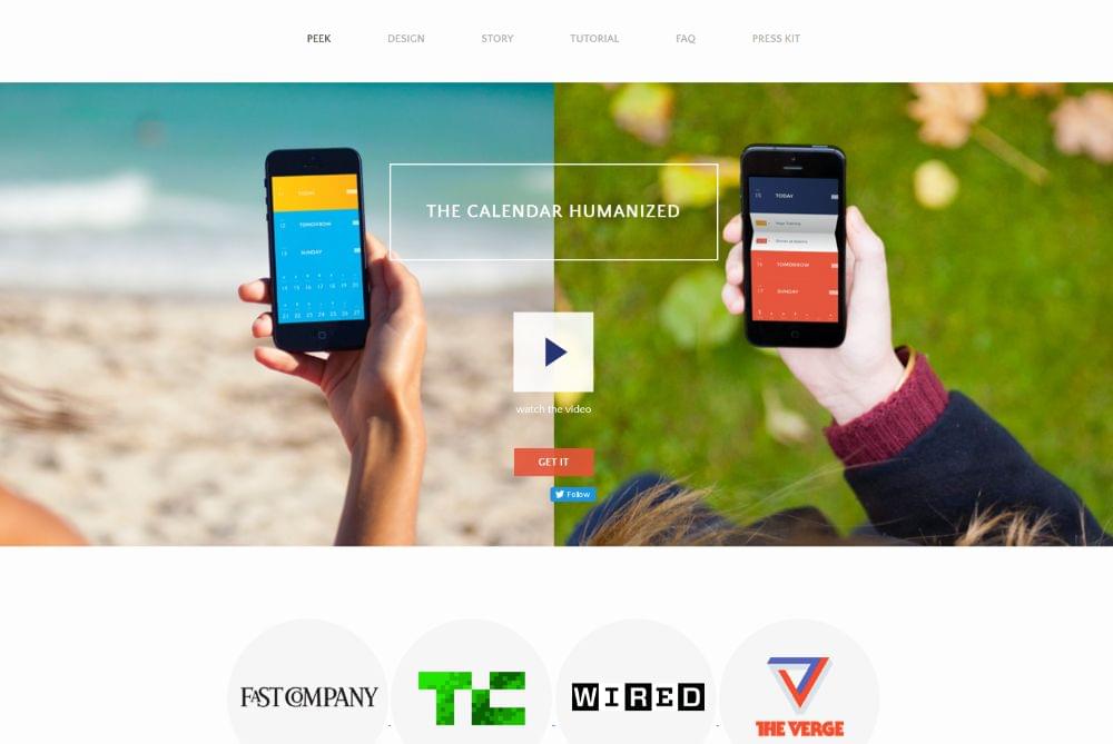 向訪客展示創業公司如何為他們提供服務